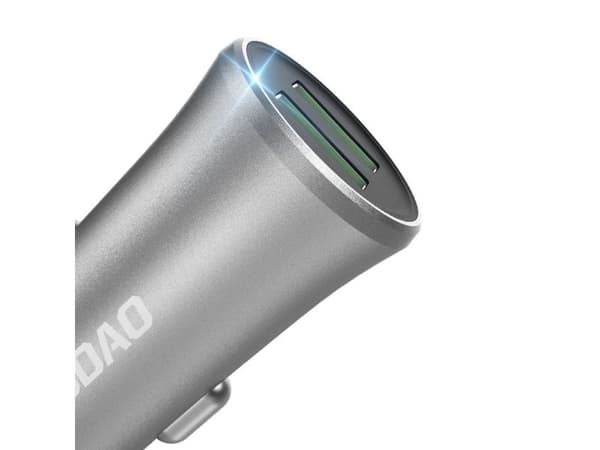 Dudao 3,4A smart billaddare 2x USB silver (R6S silver)