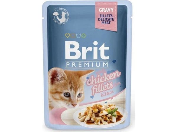 Brit Brit Karma våtfôr i biter med kylling til kattunger 85 g