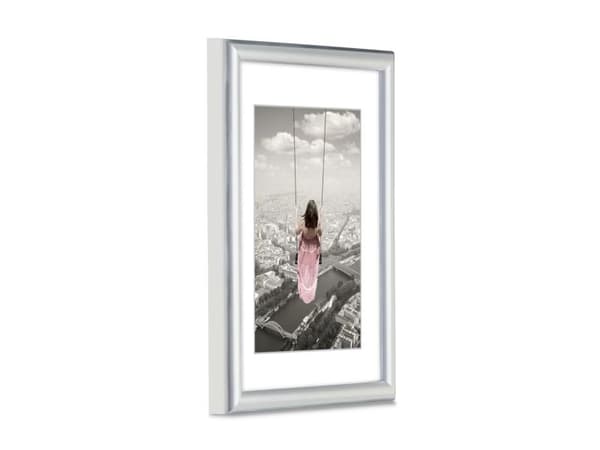 Hama Swing, Polystyren (PS), Silver, Enkel tavelram, Bord, Vägg, 13 x 18 cm, Rektangulär