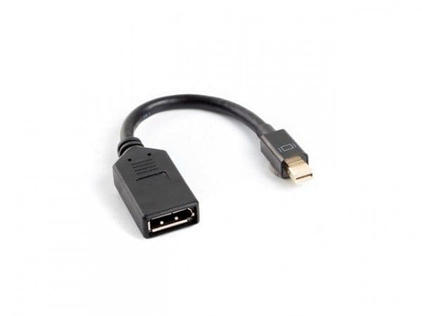 Lanberg - DisplayPort-sovitin - Mini DisplayPort han til DisplayPort hun - 12 cm