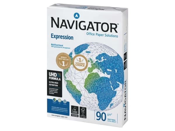 Kopipapir Navigator Expression A4 vit 90g - (500 ark)