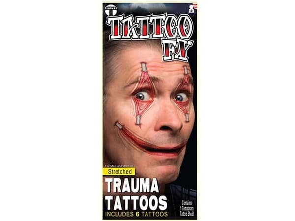 Stretched trauma tatovering
