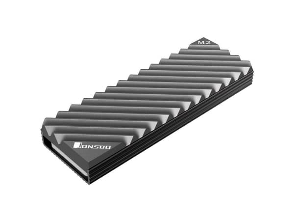 Jonsbo M.2-3 GREY, Kjøleribbe/Radiator, Sort, Grå
