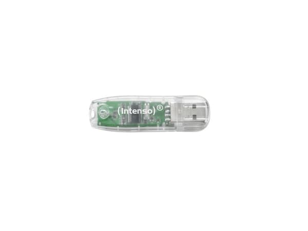 Intenso Rainbow Line - USB flash-enhet - 32 GB - USB 2.0 - transparent