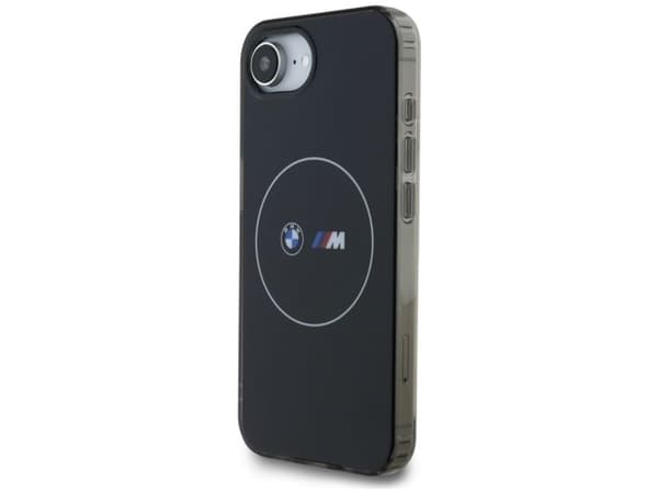 BMW IML Metal White Circle MagSafe iPhone 16e Case - Black