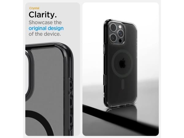 Spigen iPhone 16 Pro Max Case, Apple iPhone 16 Pro Max, Sort