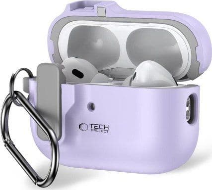 Tech-Protect TECH-PROTECT SLIM HOOK etui til Apple AirPods Pro 1/2 lavender