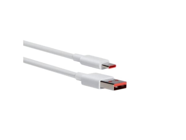 Xiaomi - USB-kabel - USB (hann) til USB-C (hann) - 6 A - 1 m - hvit