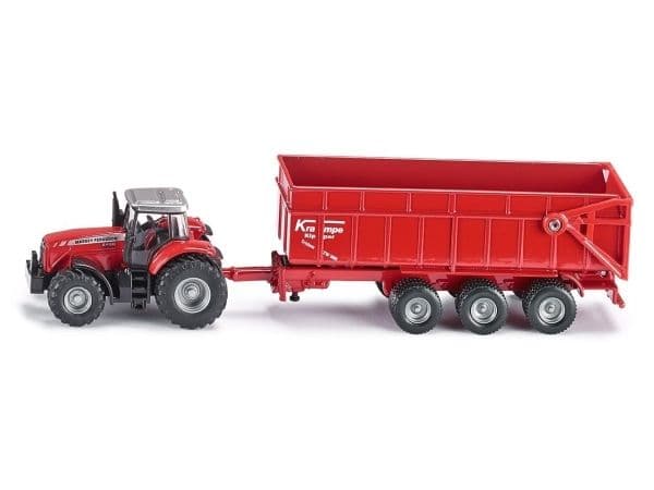 Siku 1:87 Massey Ferguson With Trailer