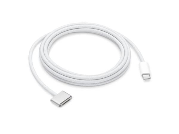 Apple - Strömkabel - USB-C (hane) till MagSafe 3 (hane) magnetisk - 2 m - silver