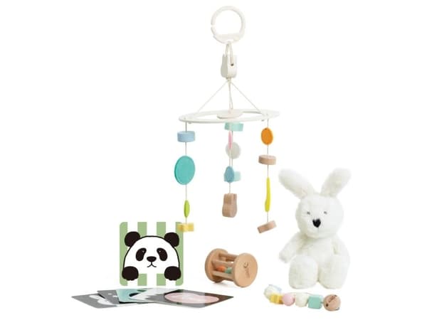 Classic World babyleksaksset 0–6 mån. pastellfärger