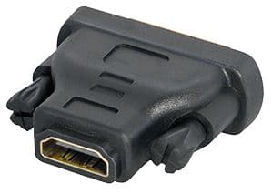 Transmedia DVI / HDMI Adapter, DVI 24+1, HDMI, Sort