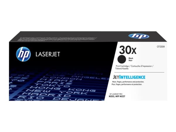 Lasertoner HP 30X, 3 500 sidor, svart