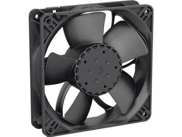 ebm-papst 4314 NN, Ventilator, 12 cm, 43 dB, 190 m³/t, Sort