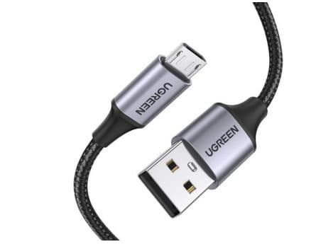 Kaapeli USB do Micro USB UGREEN QC 3.0 2.4A 1m (czarny)