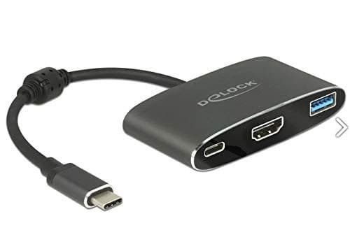 Delock - Extern videoadapter - VL101 - USB-C 3.1 - HDMI - grå - detaljhandel