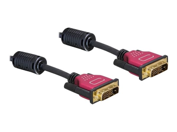 DeLOCK - DVI-kaapeli - dual link - DVI-D (uros) - DVI-D (uros) - 1,8 m