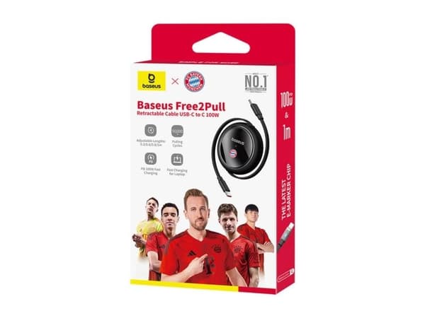 Baseus USB-C - USB-C 100W latauskaapeli (musta) Bayern Edition (musta)