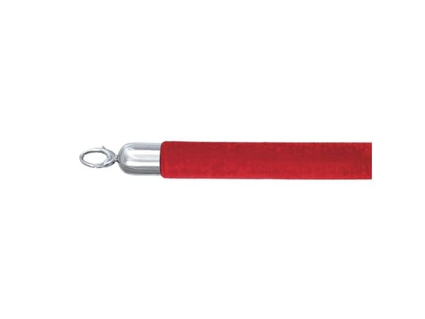 Securit CLASSIC CHROME avspärrningsset med 2 stolpar och rött rep