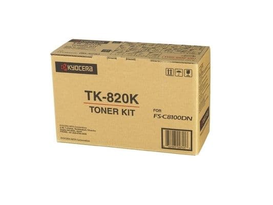 KYOCERA TK-820K, 15000 sivua, Musta