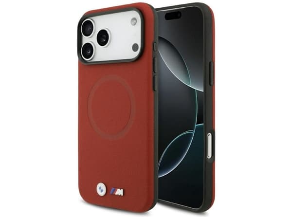 BMW M FW metall-logo MagSafe-deksel for iPhone 17 Pro Max - rød