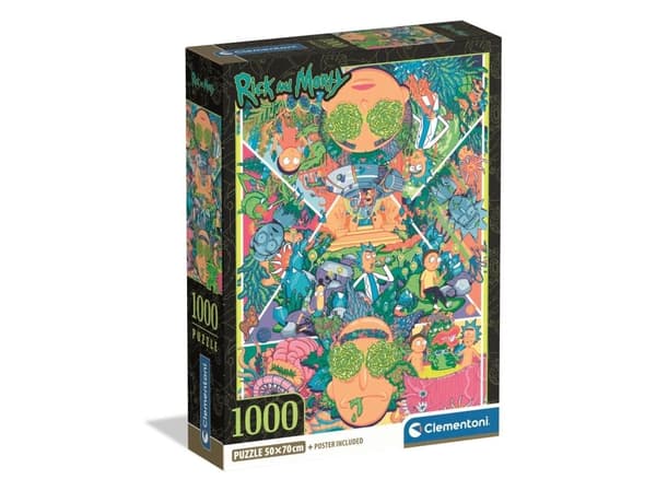 Puslespill Rick&Morty 2 - Compact Box, 1000 brikker