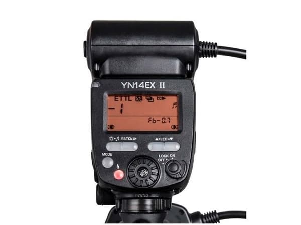 Yongnuo YN-14EXII, 3 sek./side, 920 g, Slaveblitz