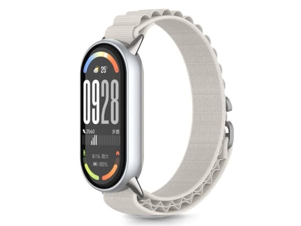 4kom.pl TECH-PROTECT nylonstropp til Xiaomi Smart Band 8/9/10/NFC STARLIGHT