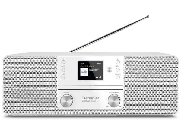 TechniSat DigitRadio 370 CD BT - Lydsystem - 2 x 5 watt - hvit