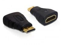 Delock High Speed HDMI - HDMI-sovitin - mini HDMI han til HDMI hun