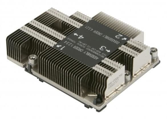 Supermicro - Kylfläns för processor - (för: Socket P) - 1U - för SUPERMICRO X11DPL-I