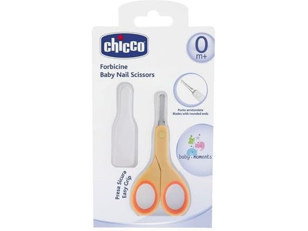 Orange baby scissors