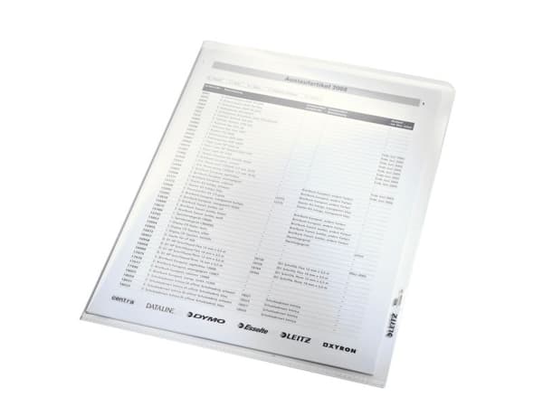 Leitz - L-formad mapp - för A4 (210 x 297 mm) - CrystalClear