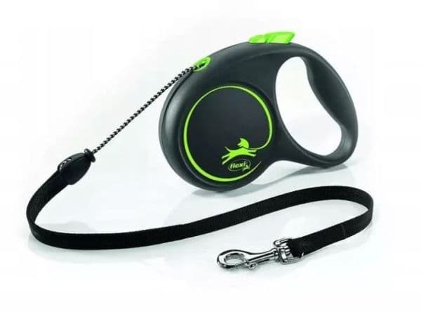 Flexi Black Design M koppel 5 m, 20 kg, grön
