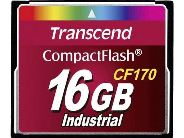 Transcend CF170 Industrial - Flash-minneskort - 16 GB - 170x - CompactFlash