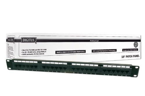 DIGITUS Professional - Patch-panel - CAT 5e - UTP - RJ-45 X 24 - 1U - 19"