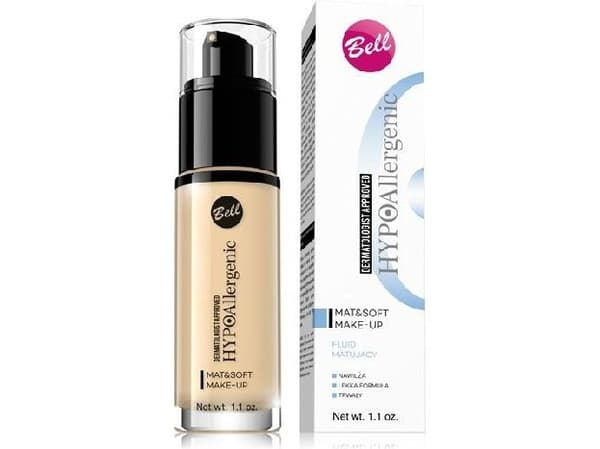 Bell Hypoallergenic Mat&Soft Make-Up Hypoallergenic Mattifying Fluid 01 Light Beige 30g