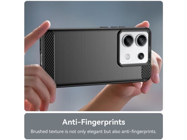 Hurtel: Carbon-deksel til Xiaomi Redmi Note 13 5G - sort