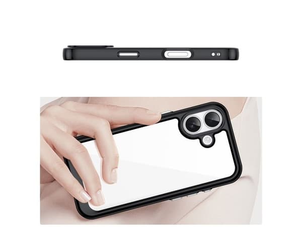 Etui Outer Space na iPhone 17 - sort przezroczyste