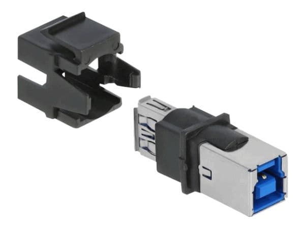 Delock - Modulinnlegg - USB 3.0 Type A - svart