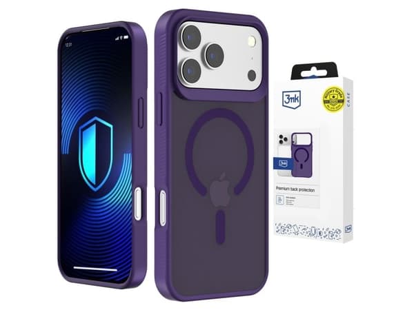 3mk Smoke MagCase for iPhone 17 Pro - Purple-Translucent