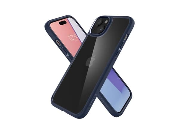 Spigen Crystal Hybrid, navy blue - iPhone 15 Plus