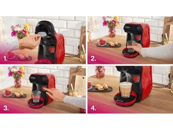 Bosch TASSIMO HAPPY TAS103E - Kaffemaskin - just red/black