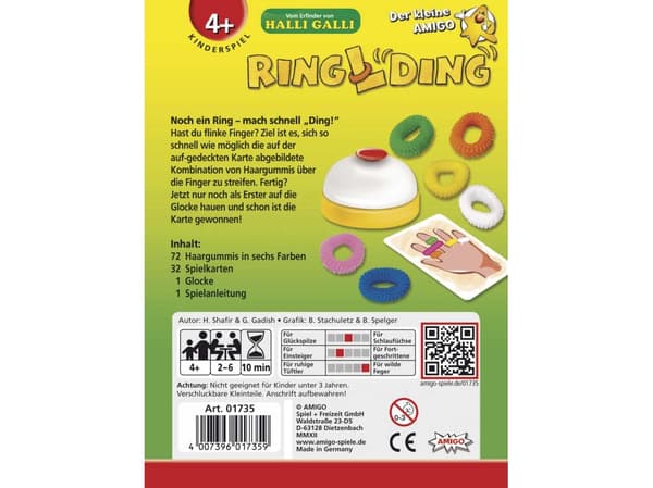 Amigo RinglDing, Brädspel, Finmotorik (fingerfärdighet), 4 År, 10 min