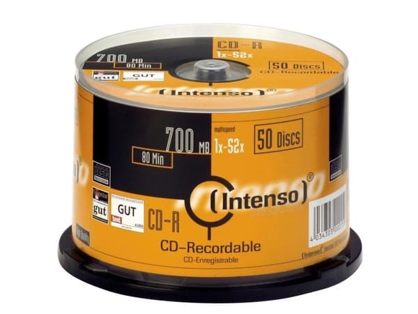 Intenso - 50 x CD-R - 700 MB (80min) 40x - spindel