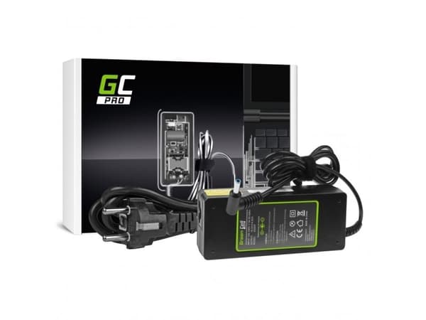 Green Cell PRO - Strömadapter - AC - 90 Watt - svart