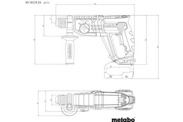 Metabo KH 18 LTX 24 - - trådløs - SOLO