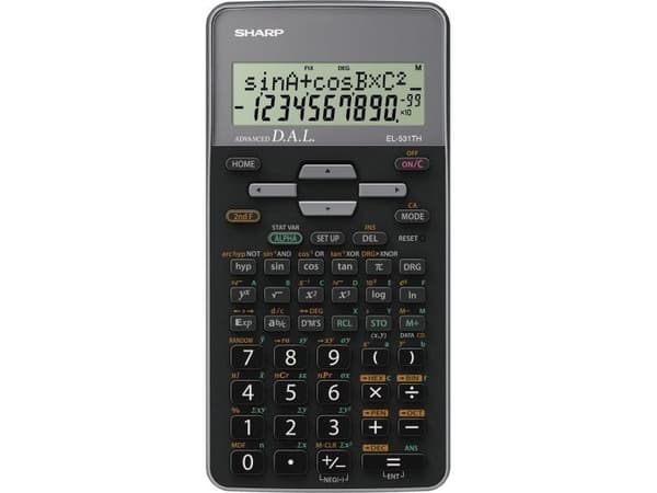 "Sharp EL-531TH laskin, harmaa laatikko (SH-EL531THGY)