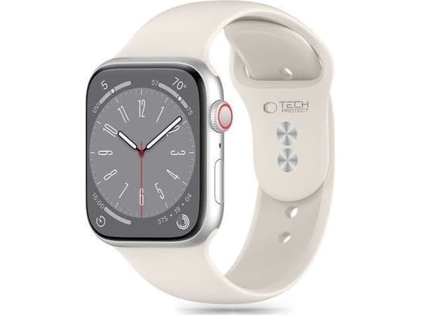 Tech-Protect silikonrem til Apple Watch 38/40/41 mm Starlight