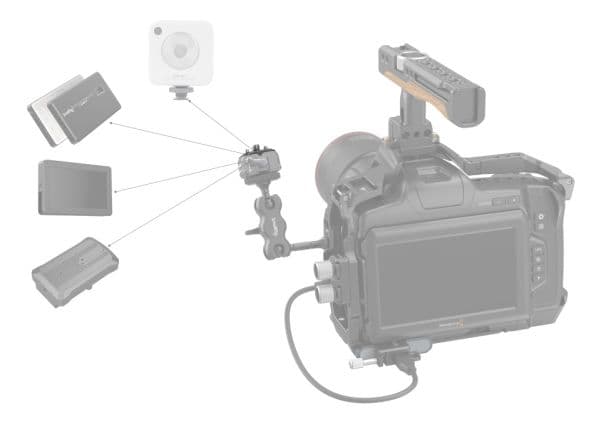 SmallRig 3730 Drop-in HawkLock Mini universell QR topplate